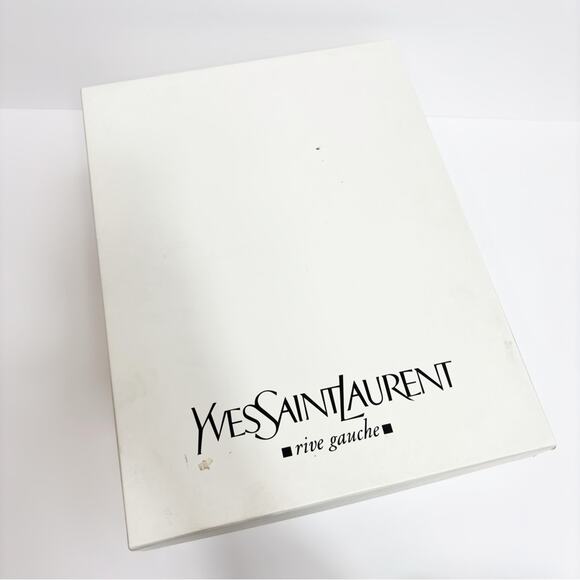 YVES SAINT LAURENT BLACK LACE UP LEATHER SUEDE PLATFORM WOMEN BOOTS SIZE 39 - Picture 7 of 8